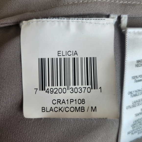 BCBGMaxazria Color Block Contemporary Sleeveless Asymmetrical Cut Out Tunic M - Picture 11 of 13